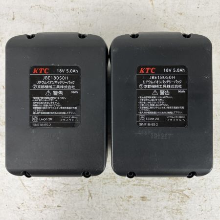 ЗЗ KTC ケーティーシー 18v 19mm コードレスインパクトレンチ バッテリーx2 充電器 ケース付 JAE681 ブラック