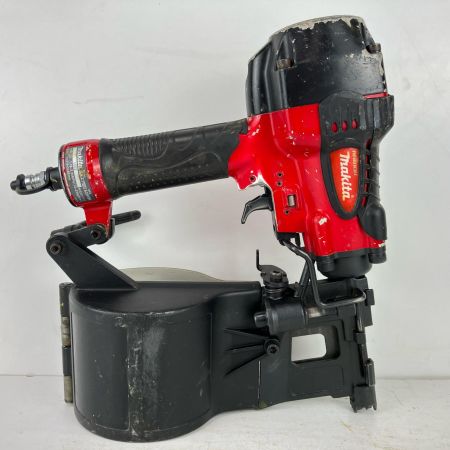 ЗЗ MAKITA マキタ 85mm 高圧 エア釘打ち機 ケース付 AN810H レッド