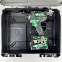 ЗЗ HiKOKI ハイコーキ 36v 12.7mm インパクトレンチ バッテリーx1 ケース付※充電器無し WR36DH グリーン Cランク