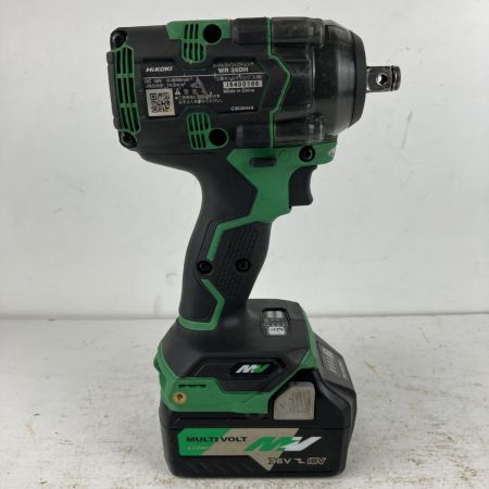 ЗЗ HiKOKI ハイコーキ 36v 12.7mm インパクトレンチ バッテリーx1 ケース付※充電器無し WR36DH グリーン
