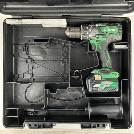 ЗЗ HiKOKI ハイコーキ 36v 13mm 振動ドライバドリル バッテリーx1 ハンドル ケース付 DV36DA グリーン