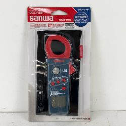 ЗЗ SANWA 単4電池×2 AC/DC両用デジタルミニクランプメータ 本体のみ  DCL31DR レッド Sランク