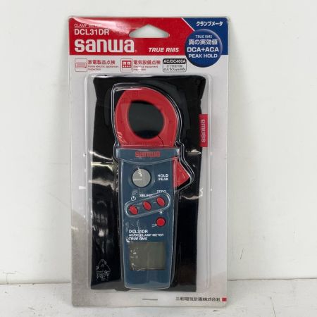 ЗЗ SANWA 単4電池×2 AC/DC両用デジタルミニクランプメータ 本体のみ  DCL31DR レッド