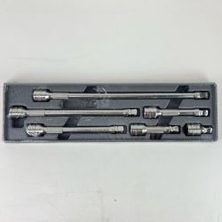 ЗЗ Snap-on スナップオン 3/8 エクステンションバー ウォブルプラス 6個+トレー 206AFXWP シルバー Sランク