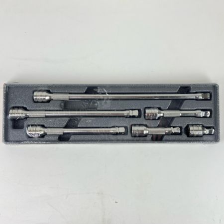 ЗЗ Snap-on スナップオン 3/8 エクステンションバー ウォブルプラス 6個+トレー 206AFXWP シルバー
