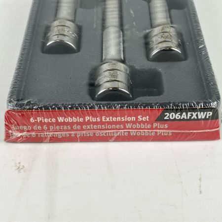 ЗЗ Snap-on スナップオン 3/8 エクステンションバー ウォブルプラス 6個+トレー 206AFXWP シルバー