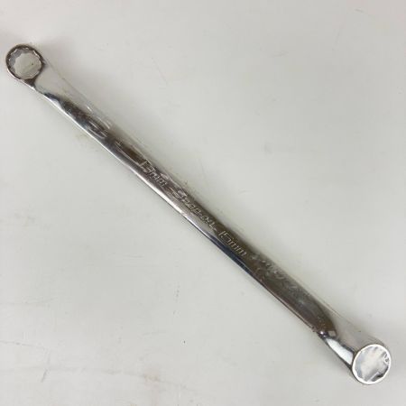 ЗЗ Snap-on スナップオン 13mm/15mm 10°オフセット メガネレンチ 本体のみ XBM1315A シルバー