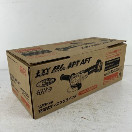 ЗЗ MAKITA マキタ 18v 125mm 充電式ディスクグラインダ 取説 外箱付※バッテリー、充電器無し GA504D ブルー