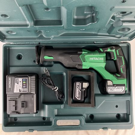 ЗЗ HITACHI 日立 14.4v コードレスセーバーソー バッテリーx2 充電器 ケース付 CR14DBL グリーン