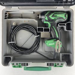 ЗЗ HITACHI 日立 100v インパクトドライバ ケース付 WH12VE グリーン Cランク