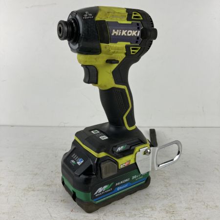 ЗЗ HiKOKI ハイコーキ 36v インパクトドライバ バッテリーx2 充電器 ケース付 WH36DD スパイダーイエロー