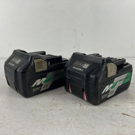 ЗЗ HiKOKI ハイコーキ 36v 12.7mm インパクトレンチ バッテリーx2 充電器 ケース付 WR36DC グリーン