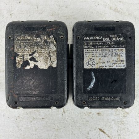 ЗЗ HiKOKI ハイコーキ 36v 12.7mm インパクトレンチ バッテリーx2 充電器 ケース付 WR36DC グリーン