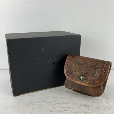ЗЗ KNICKS ヌメ革小物ポーチ 外箱付 KNS-100BOX ヴィンテージカラー