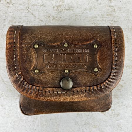 ЗЗ KNICKS ヌメ革小物ポーチ 外箱付 KNS-100BOX ヴィンテージカラー