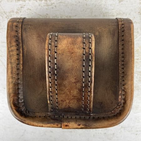 ЗЗ KNICKS ヌメ革小物ポーチ 外箱付 KNS-100BOX ヴィンテージカラー