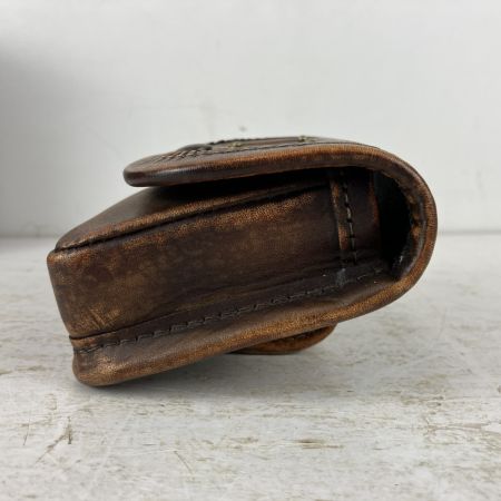 ЗЗ KNICKS ヌメ革小物ポーチ 外箱付 KNS-100BOX ヴィンテージカラー