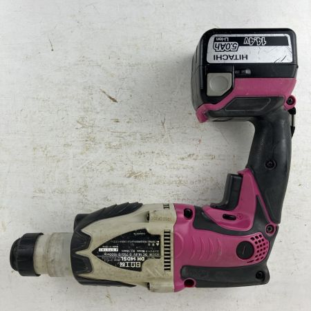 ЗЗ HITACHI 日立 14.4v 16mm ロータリハンマドリル バッテリーx1付 ※充電器無し DH14DSL ピンク