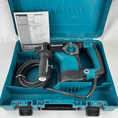 ЗЗ MAKITA マキタ 28mm 100v ハンマドリル ケース付 HR2811F ブルー