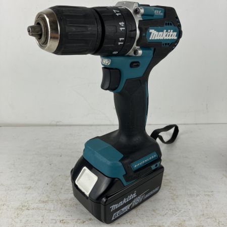 ЗЗ MAKITA マキタ 18v 充電式震動ドライバドリル バッテリーx2付 ※充電器無し HP487D ブルー