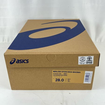 ЗЗ asics アシックス 28cm WINJOB CP304 BOA MAGMA 安全靴 外箱付 1273A147-400 アクアリウム×サンコーラル