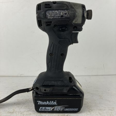 ЗЗ MAKITA マキタ 18v 充電式インパクトドライバ バッテリーx1付 ※充電器無し TD173D ブラック