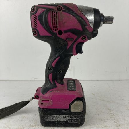 ЗЗ HITACHI 日立 14.4v 12.7mm コードレスインパクトレンチ バッテリーx1付 ※充電器無し 型番不明 ピンク