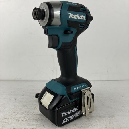 ЗЗ MAKITA マキタ 18v 充電式インパクトドライバ バッテリーx1 充電器 ケース付 TD173D ブルー
