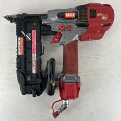 ЗЗ MAX マックス 50mm 高圧 スーパーネイラ フロアタッカ HA-50F2(D)/4MA ブラック×レッド Cランク