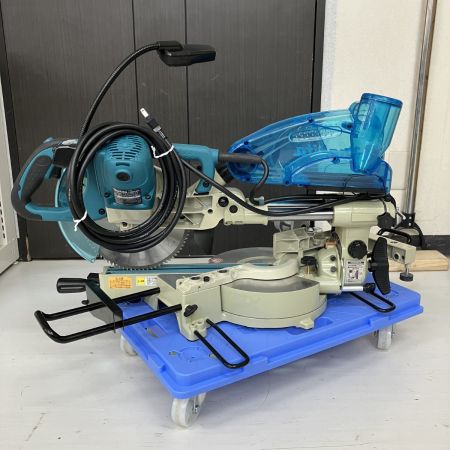 ЗЗ MAKITA マキタ 100v 216mm スライド丸のこ ダストボックス 替刃付 LS0814FL ブルー