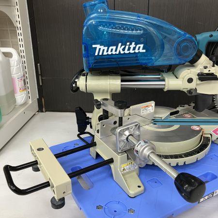 ЗЗ MAKITA マキタ 100v 216mm スライド丸のこ ダストボックス 替刃付 LS0814FL ブルー