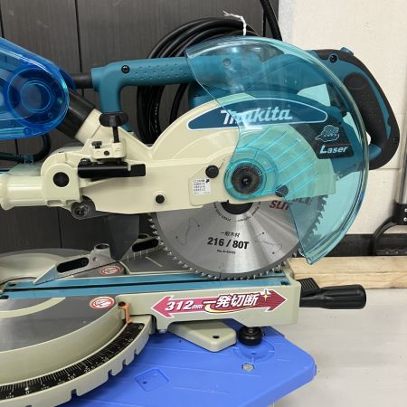 ЗЗ MAKITA マキタ 100v 216mm スライド丸のこ ダストボックス 替刃付 LS0814FL ブルー