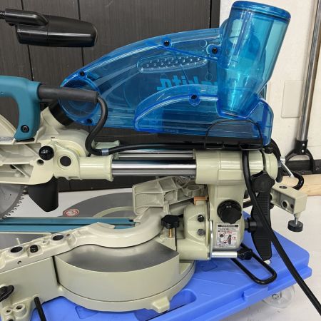 ЗЗ MAKITA マキタ 100v 216mm スライド丸のこ ダストボックス 替刃付 LS0814FL ブルー