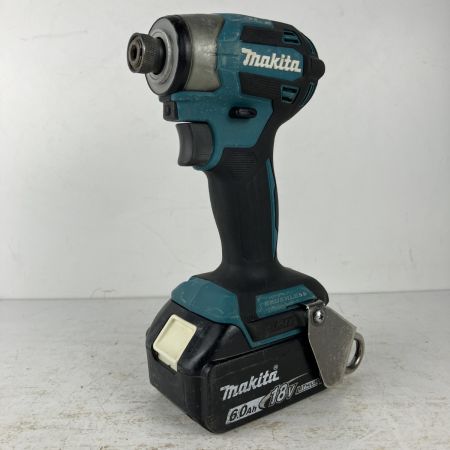 ЗЗ MAKITA マキタ 18v 充電式インパクトドライバ バッテリーx1 ケース付 ※充電器無し TD173D ブルー
