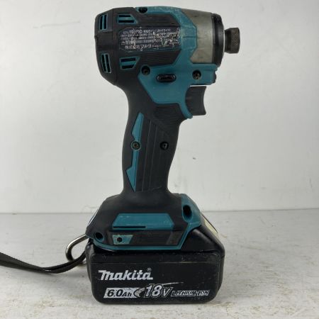 ЗЗ MAKITA マキタ 18v 充電式インパクトドライバ バッテリーx1 ケース付 ※充電器無し TD173D ブルー