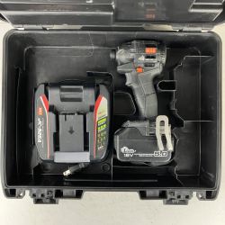 ЗЗ MAX マックス 18v 充電式インパクトドライバ バッテリーx1 充電器 ケース付 PJ-ID153 ブラック Cランク