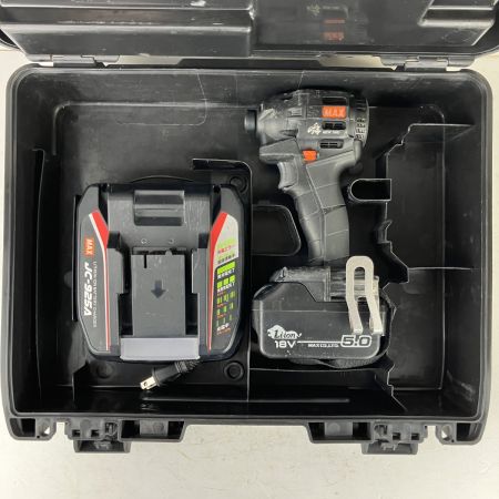ЗЗ MAX マックス 18v 充電式インパクトドライバ バッテリーx1 充電器 ケース付 PJ-ID153 ブラック