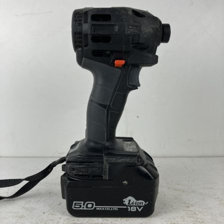 ЗЗ MAX マックス 18v 充電式インパクトドライバ バッテリーx1 充電器 ケース付 PJ-ID153 ブラック