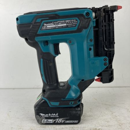 ЗЗ MAKITA マキタ 18v 35mm 充電式ピンタッカ バッテリーx1 ケース付 ※充電器無し PT353D ブルー