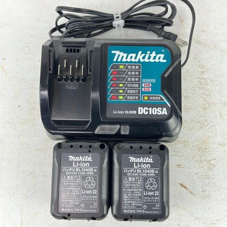 ЗЗ MAKITA マキタ 10.8v 充電式ラジオ 充電器 バッテリー×2付 MR052 ブルー