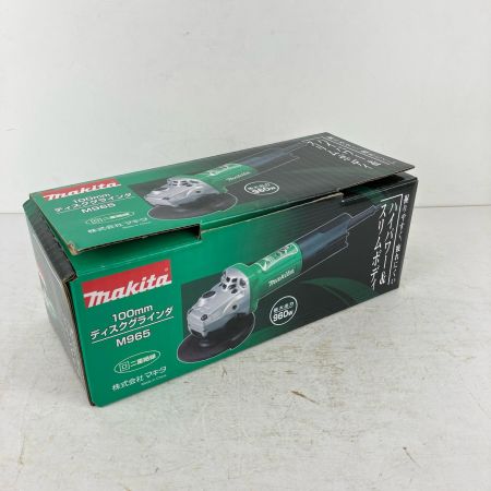 ЗЗ MAKITA マキタ 100v 100mm ディスクグラインダー ピンレンチ付 M965 グリーン