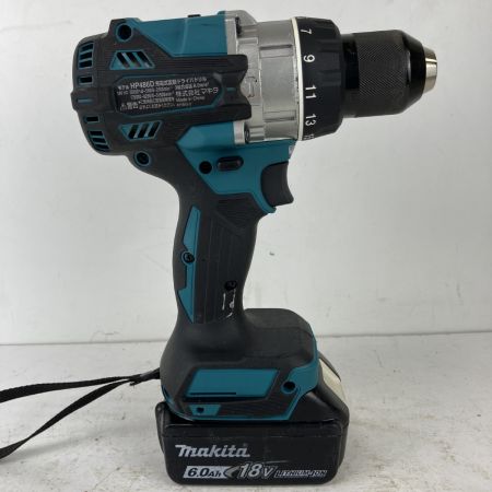 ЗЗ MAKITA マキタ 18v 充電式震動ドライバドリル バッテリーx1付 ※充電器無し HP486D ブルー
