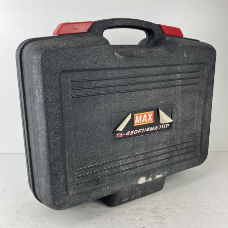 ЗЗ MAX マックス 50mm 常圧 フロアタッカ ケース付 TA-450F1/4MA レッド×シルバー