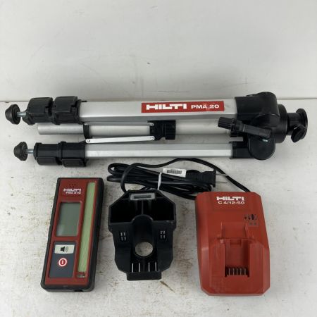 ЗЗ Hilti ヒルティ 10.8v グリーンレーザー墨出し器 受光器 バッテリーx2 三脚 ケース付 PM-40-MG レッド