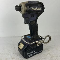 ЗЗ MAKITA マキタ 18v 充電式インパクトドライバ バッテリーx1付 ※充電器無し TD172D パープル Cランク