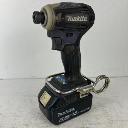 ЗЗ MAKITA マキタ 18v 充電式インパクトドライバ バッテリーx1付 ※充電器無し TD172D パープル