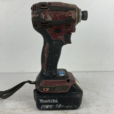 ЗЗ MAKITA マキタ 18v 充電式インパクトドライバ バッテリーx1付 ※充電器無し TD172D オーセンティックレッド