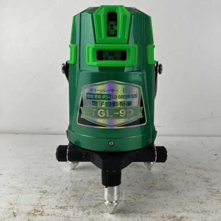ЗЗ TAKAGI グリーンレーザー レーザー墨出し器 受光器  バッテリーx2 アダプタ ケース付 TGL-9D グリーン