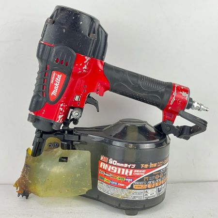 ЗЗ MAKITA マキタ 90mm 高圧 エア釘打ち機 本体のみ AN911H レッド