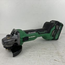 ЗЗ HiKOKI ハイコーキ 36v 100mm ディスクグラインダー バッテリーx1付 ※充電器無し G3610DA グリーン Cランク